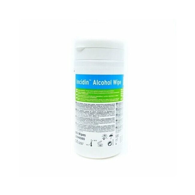 Lingettes désinfectantes Incidin Alcool Wipe Ecolab - boite réfermable et rechargeable